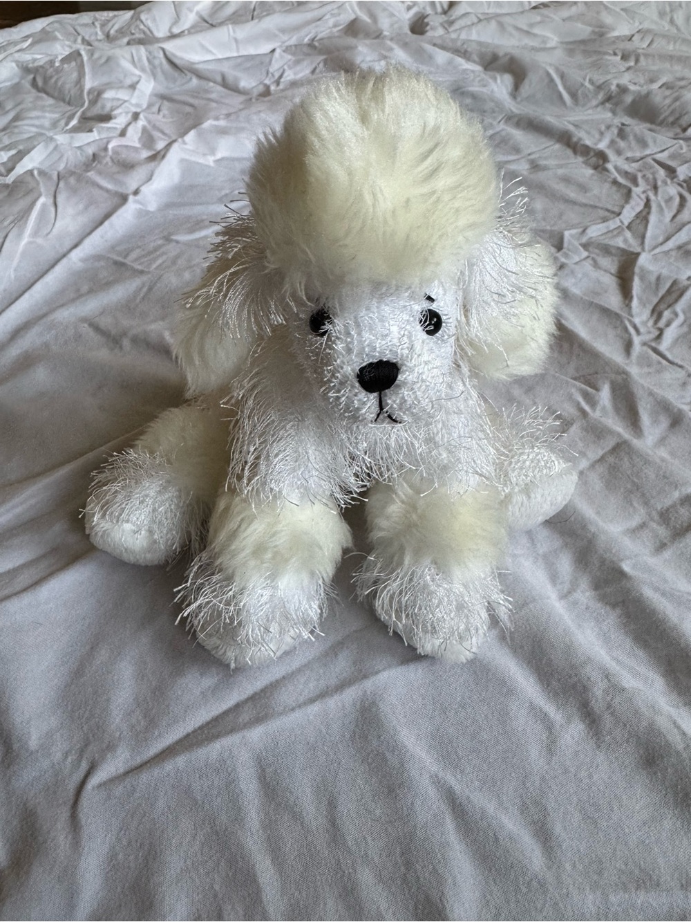 Webkinz White Plush Poodle Dog Toy - Soft Pet Plush